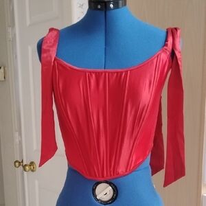 Victoria's Secret Scarlet Satin Top